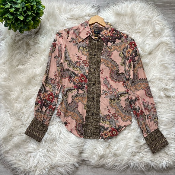 Plenty by Tracy Reese Tops - Plenty by Tracy Reese Silk Floral Kimono Blouse